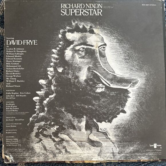 David Frye Richard Nixon Superstar BDS5097 Buddah 1971 LP Record 33 RPM Album - Picture 2 of 8